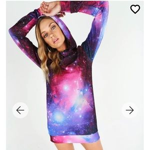 Blackmilk Clothing Galaxy Purple Slouchy - Limited - Size S